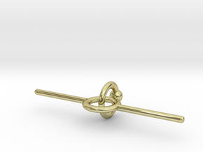 Industrial piercing without balls in 18K Gold Plated