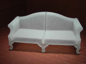 1:48 Queen Anne Sofa (Large) in Tan Fine Detail Plastic