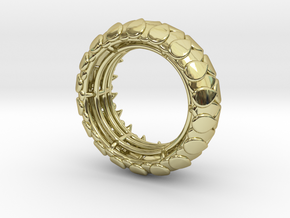 LEAFY Ring  in 18k Gold Plated Brass: Small