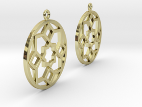 Boucles d'oreilles inspiration Maroc in Fine Detail Polished Silver