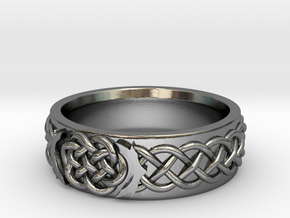 Celtic Wedding Knot Ring in Polished Silver: 5 / 49