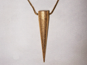 Belos Pendant in Polished Gold Steel