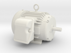 Electric Motor - Hollow in White Natural Versatile Plastic