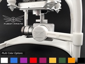 DJI Phantom 2 Vision + Gimbal Lock / Lens Cap (V2) in White Processed Versatile Plastic