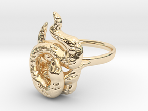 Covetous Gold Serpent Ring, Size 8.5 in 14K Yellow Gold: 8.5 / 58