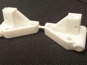 CPD 6208 25-degree RC10 Front Arm Mounts in White Processed Versatile Plastic