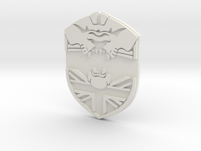 Britcit Badge in White Natural Versatile Plastic