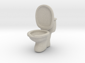Toilet ashtray(removable tank cover) in Natural Sandstone