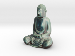 Textured Buddha: stormy sky. in Full Color Sandstone