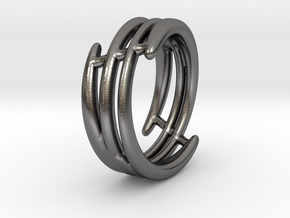 Ring of set : Soft Energy (size 5) in Polished Nickel Steel