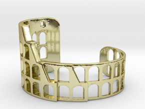 COLOSSEUM BRACELET ORIGINAL (Cut Through) Extra Sm in 18k Gold Plated Brass