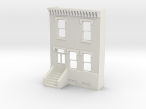 PHILLY ROW HOME 2 STORY FRONT 1/35 REV in White Natural Versatile Plastic