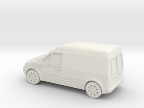 1/87 2002-13 Ford Transit Connect in White Natural Versatile Plastic