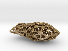 Voronoi Blobject in Polished Gold Steel