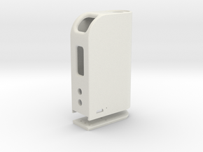Box Mod With Dual 18650 Pack & Door in White Natural Versatile Plastic