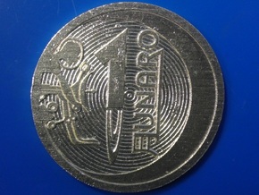 1 "Lunaro sterling 2013" coin in Natural Silver