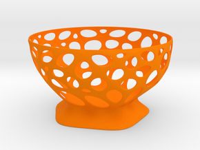 Fruit vase in Orange Processed Versatile Plastic