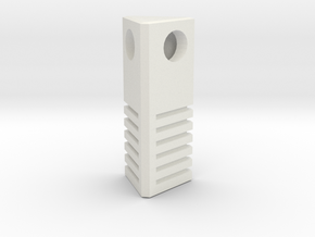 5th Element - Earth Stone Charm 2.5cm in White Natural Versatile Plastic