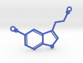 Serotonin Necklace Pednant in Blue Processed Versatile Plastic