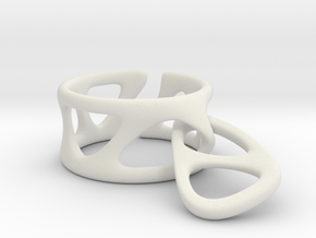 Drop Ring in White Natural Versatile Plastic