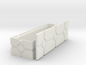 Shallow Blaster Crate, revised in White Natural Versatile Plastic
