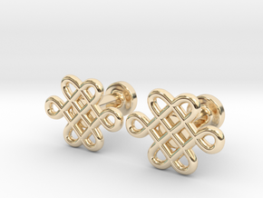 Celtic Cufflinks in 14k Gold Plated Brass