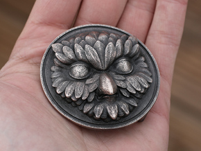 "Owliver" Belt Buckle in Polished and Bronzed Black Steel