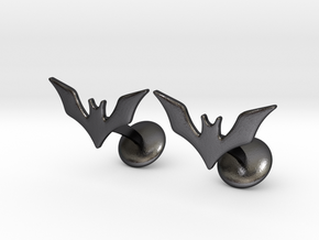 Batman Beyond Cufflinks in Polished and Bronzed Black Steel