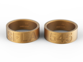 SFLA / 545 (size 6.5) in Polished Gold Steel