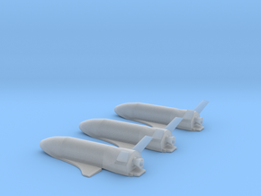 1/285 BOEING X-37B ORBITAL SPACE PLANE (3 SHIPS) in Tan Fine Detail Plastic