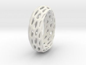 Trous Ring in White Natural Versatile Plastic