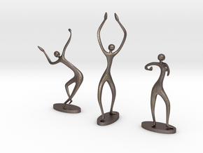 Dance in Polished Bronzed Silver Steel