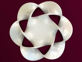 Hexagram 2 (2 in) in White Processed Versatile Plastic