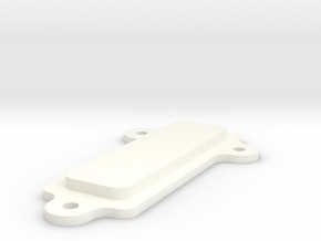 Mounting Plate Screen Clamp in White Processed Versatile Plastic