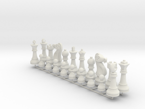 Lion Chess Big Basic in White Natural Versatile Plastic