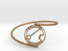 Ariana - Bracelet Thin Spiral in Polished Brass