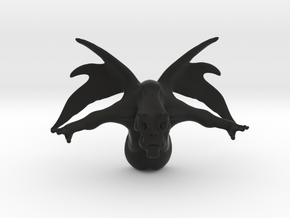 Alien beast - Sculptre in Black Natural Versatile Plastic
