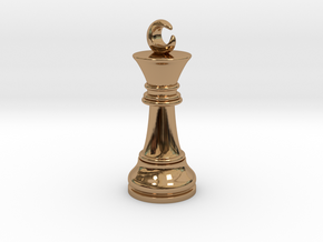 Single Chess King Moon Big / Timur Prince Ferz Viz in Polished Brass