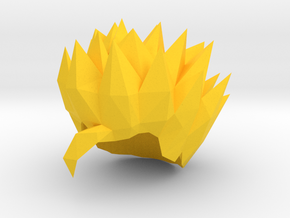 Custom Adult Gohan SSj Inspired Hair for Lego in Yellow Processed Versatile Plastic