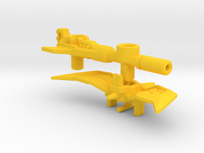 CW Blackjack Upgrade "Gun-Axe" in Yellow Processed Versatile Plastic