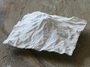 4'' Mt. Rainier, Washington, USA in White Natural Versatile Plastic