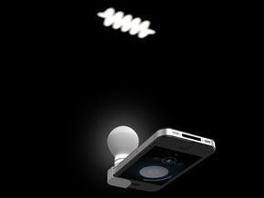 Lightclip: Swan, iPhone 5/5s in White Natural Versatile Plastic