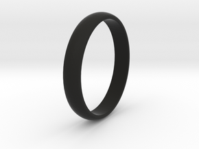 Traditional Smooth Ring All Sizes in Black Natural Versatile Plastic: 4.5 / 47.75