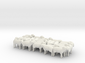 1:64 Scale J Wagon Sheep Load Variation 3 in White Natural Versatile Plastic