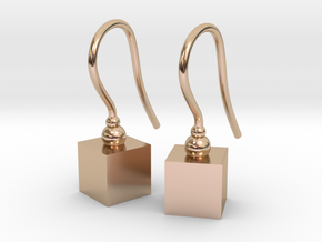 TheCubeeDoubleDoo* in 14k Rose Gold Plated Brass