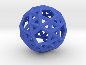 Snub Dodecahedron(Leonardo-style model) in Blue Processed Versatile Plastic