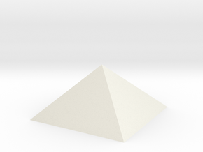 Pyramidincube in White Natural Versatile Plastic