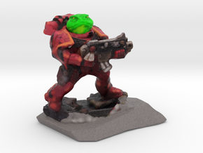 Spacemarine Frog70mmhollow2 in Full Color Sandstone