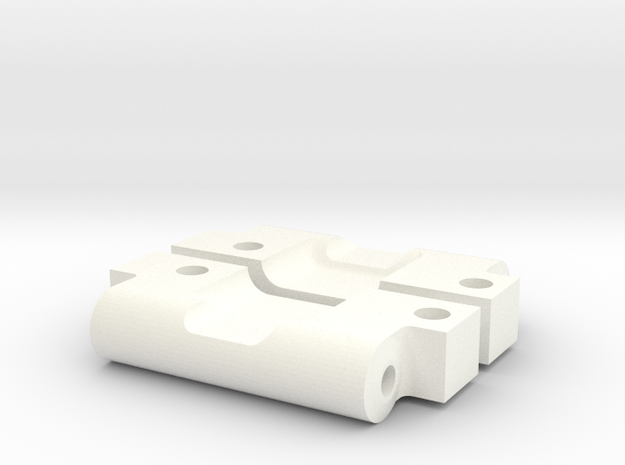 NIX63602 HD Rear Arm Mounts for RC10 (0deg/0deg) in White Processed Versatile Plastic