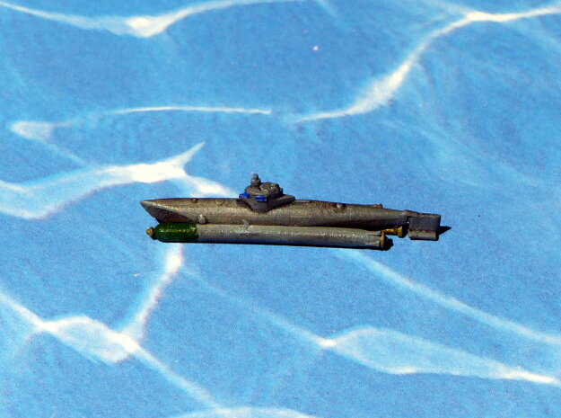 Submarine Type "Biber" 1/285 6mm in Tan Fine Detail Plastic